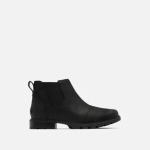 Sorel Women's Emelie III Black Ankle Booties